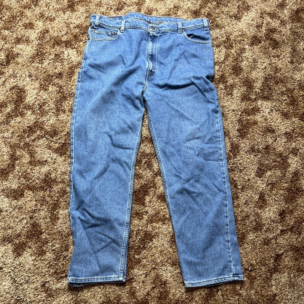 Vintage Levi's 540 Orange Tab Mens Denim Jeans Size 42x30 Straight Medium Wash